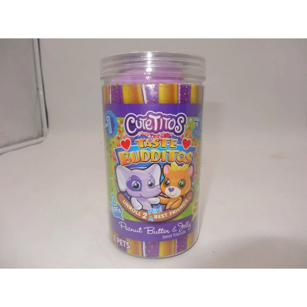 Cutetitos Taste Budditos Peanut Butter Jelly  Series‎ 1 Plush Toys OPEN Jar NEW